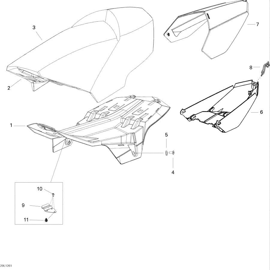 Snowmobiles lynx  - Seat - 