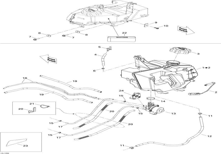 Snowmobile lynx  - Oil System / Oil System