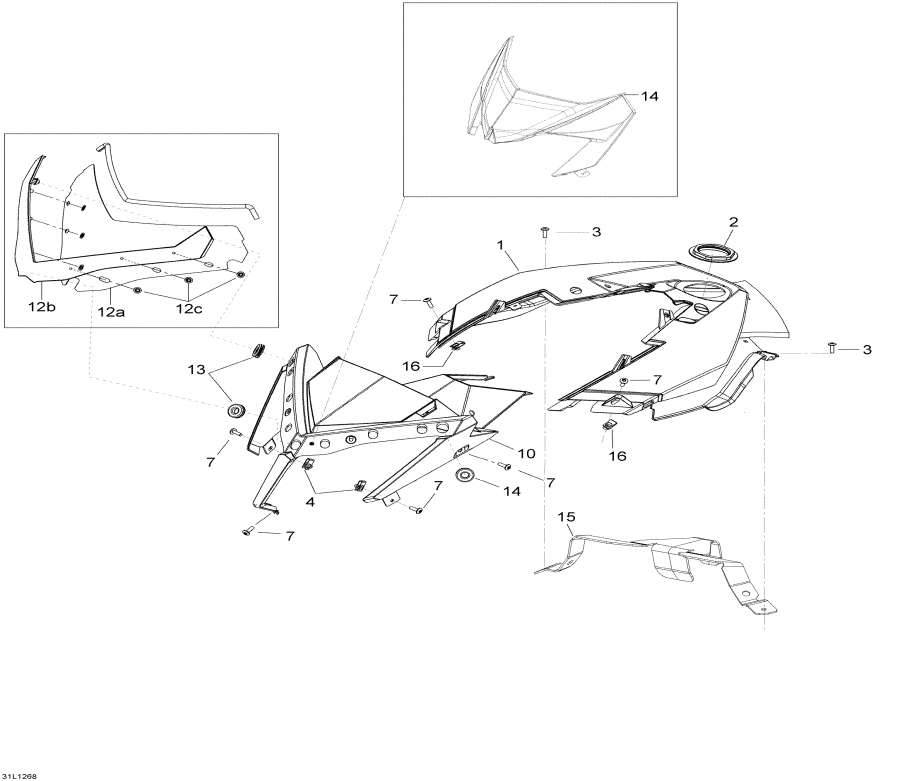 Snowmobile   -    Console - Windshield And Console