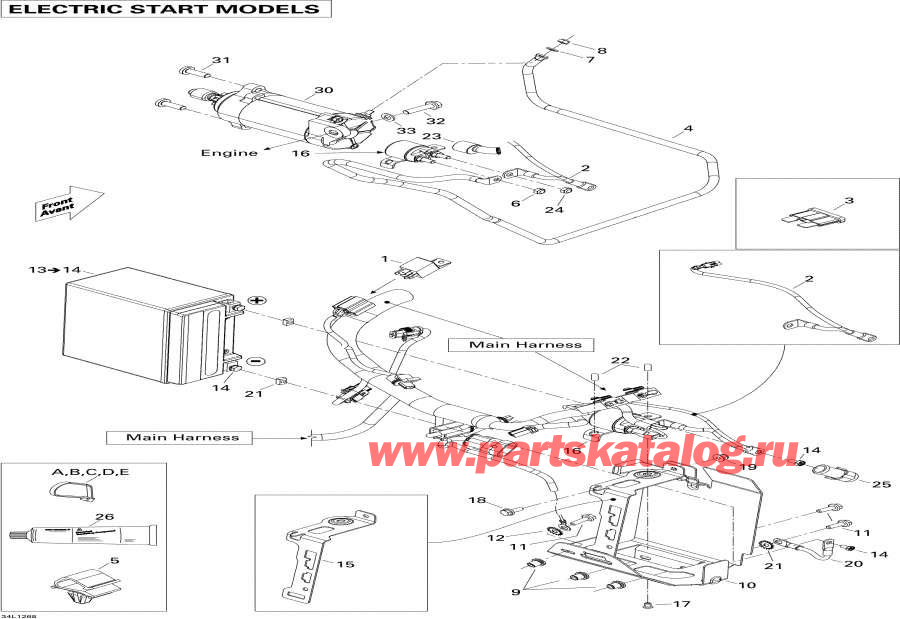 Snow mobile   - Battery And Starter - Battery  