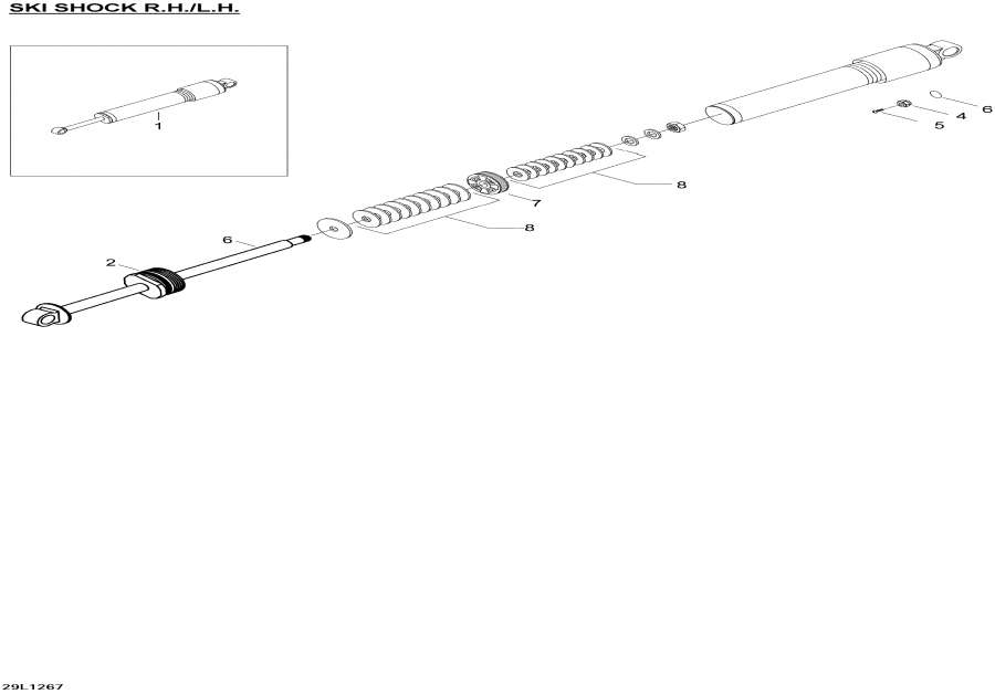 Snow mobile lynx  - Ski Shocks / Ski Shocks