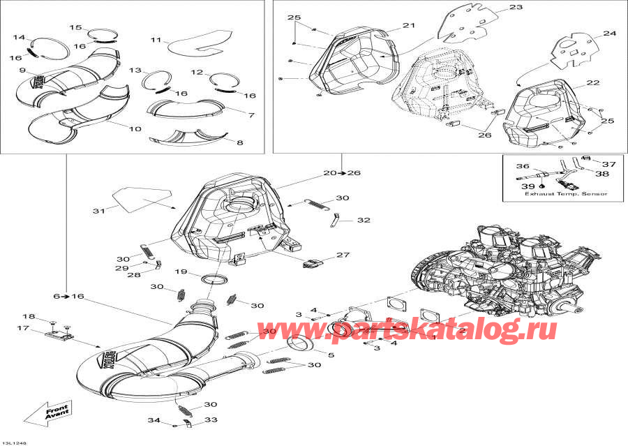 Snow mobile Lynx  -   - Exhaust System