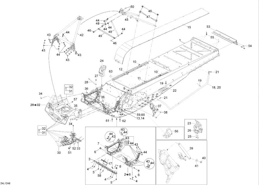 Snowmobile Lynx  - Frame