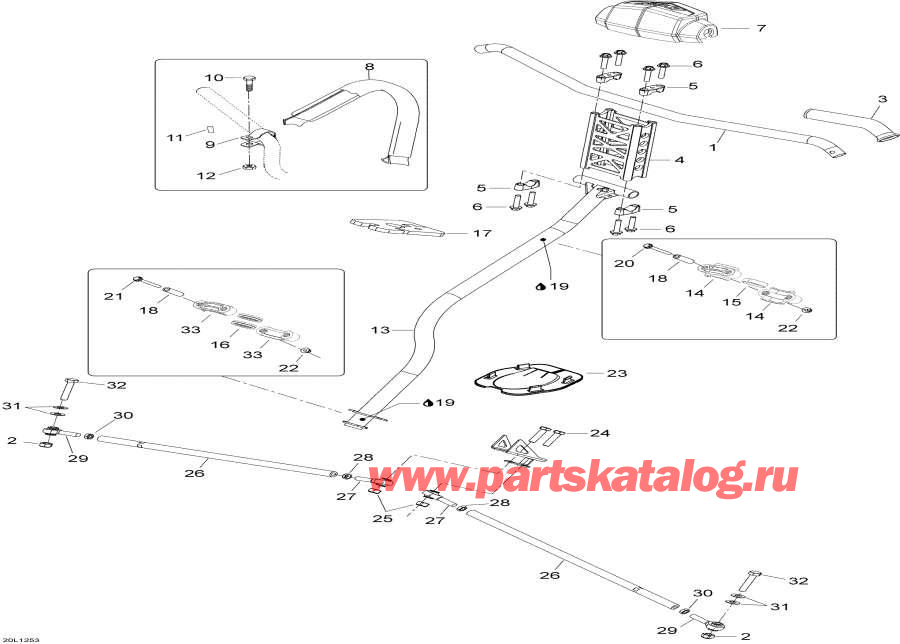 Snow mobile Lynx  - Steering System