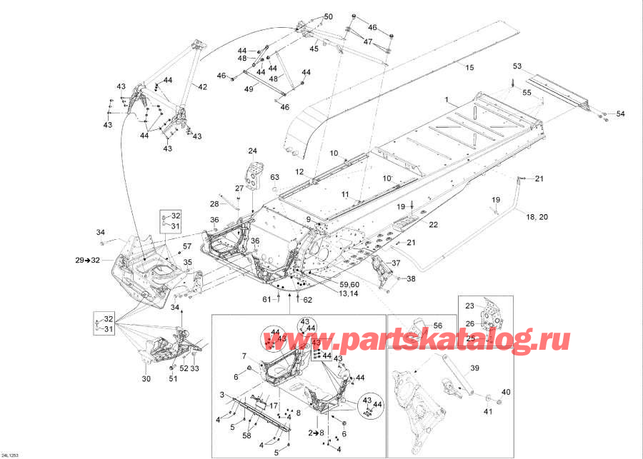 Snow mobile lynx  - Frame / ����