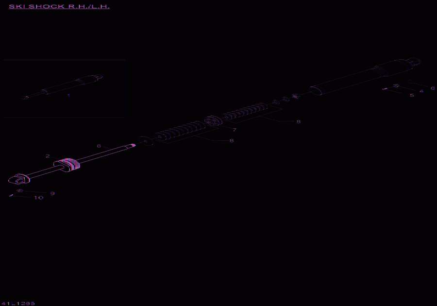Snow mobile Lynx  - Ski Shocks / Ski Shocks