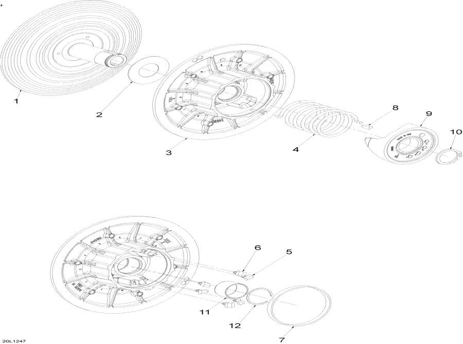 Snowmobiles   - Driven Pulley -  