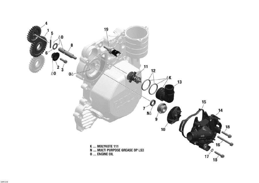 Snowmobiles Lynx  - Engine Cooling -  