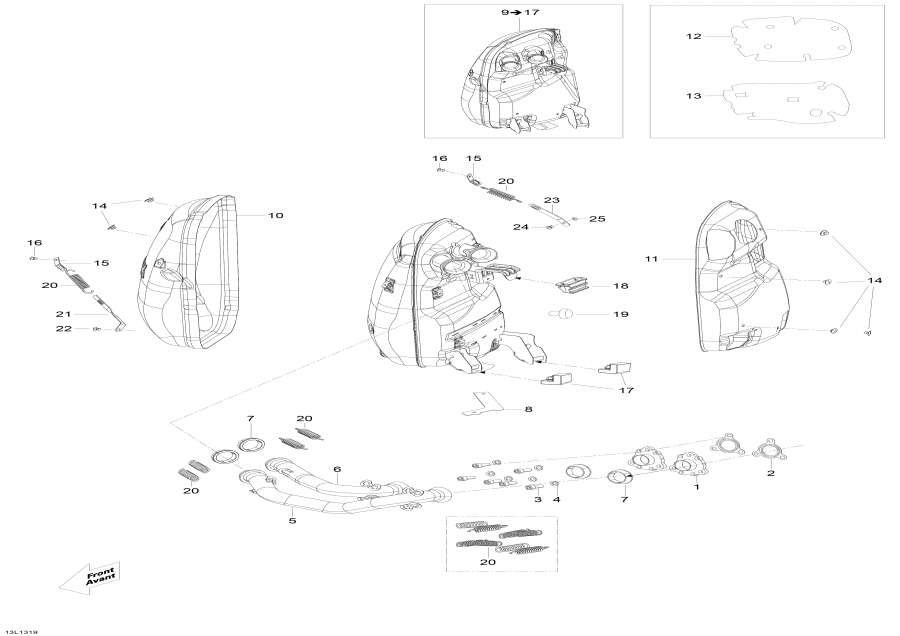 Snowmobiles Lynx  - Exhaust System -  