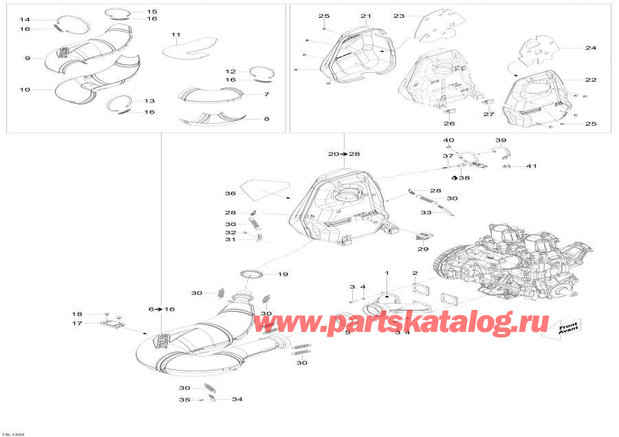 Snow mobile �����  - Exhaust System