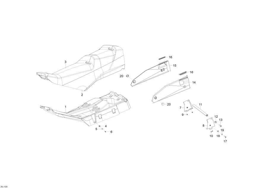 Snowmobile   - Seat