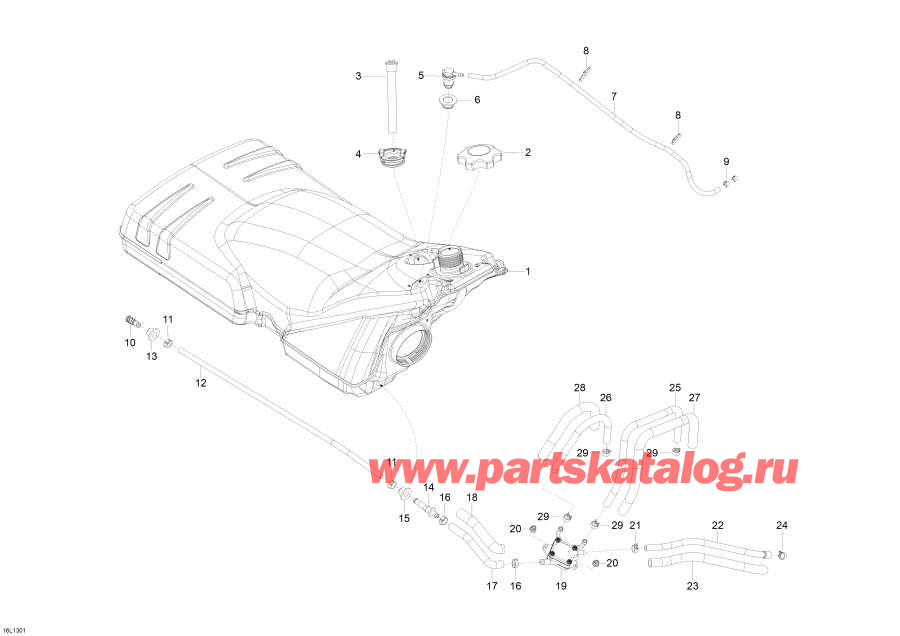 Snowmobile Lynx  - Fuel System /  