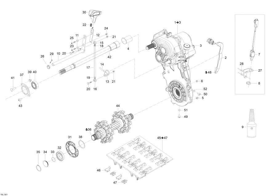 Snowmobile Lynx  - Drive System