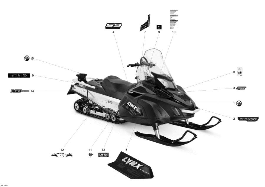 Snowmobile   - Decals / 