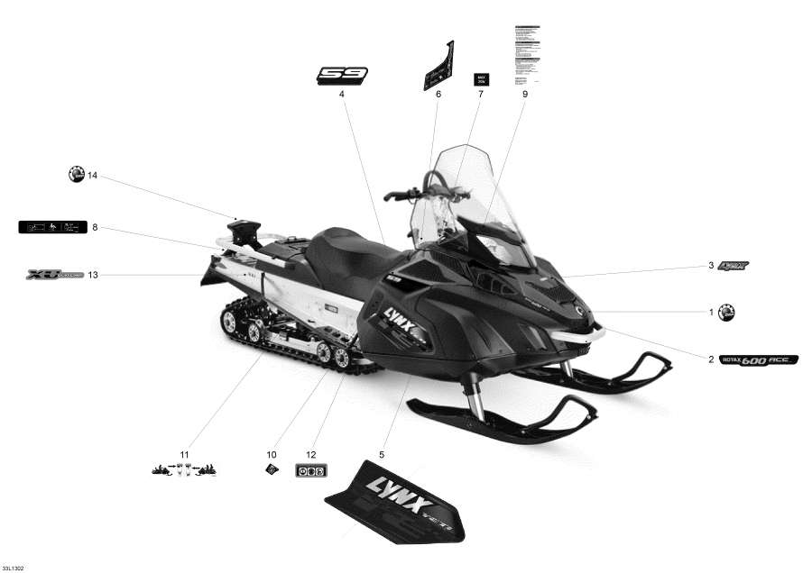 Snowmobiles lynx  - 