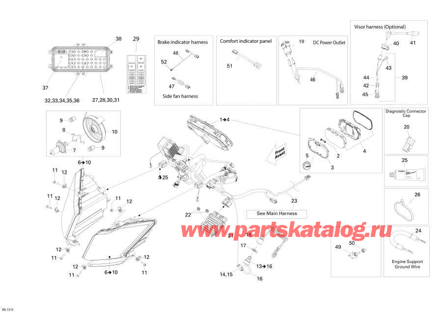 Snowmobile Lynx  -  System / Electrical System