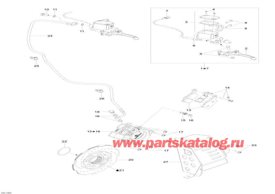 Snowmobiles lynx  - Hydraulic Brakes