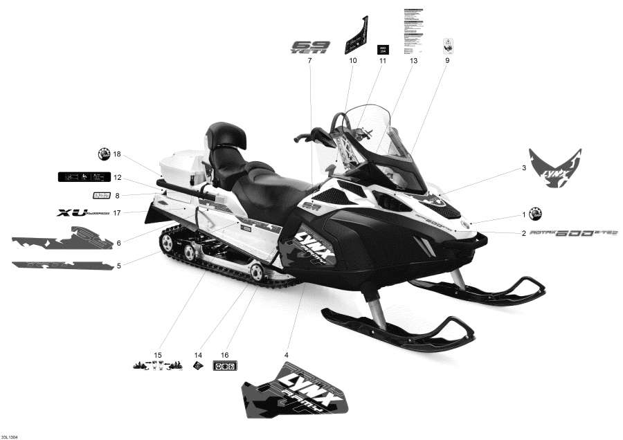 Snowmobiles Lynx  -  - Decals