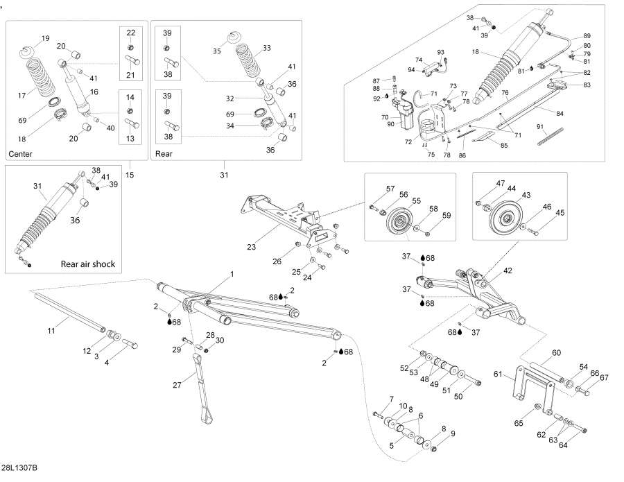  Lynx  - Rear Suspension /  