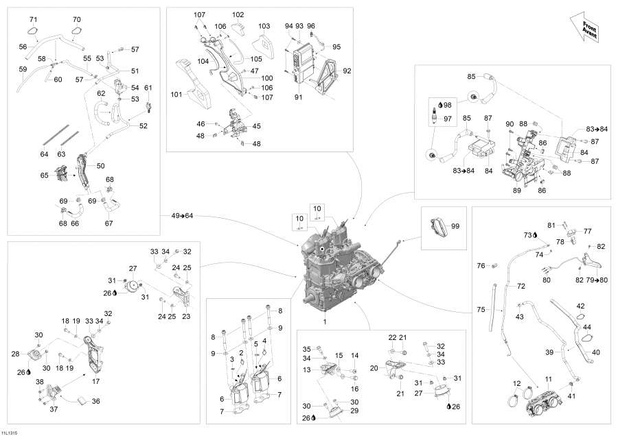  Lynx  - Engine And Engine Support /    Sport