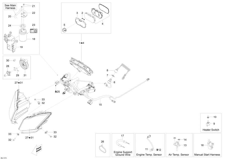 Snowmobiles Lynx  - Electrical System, System