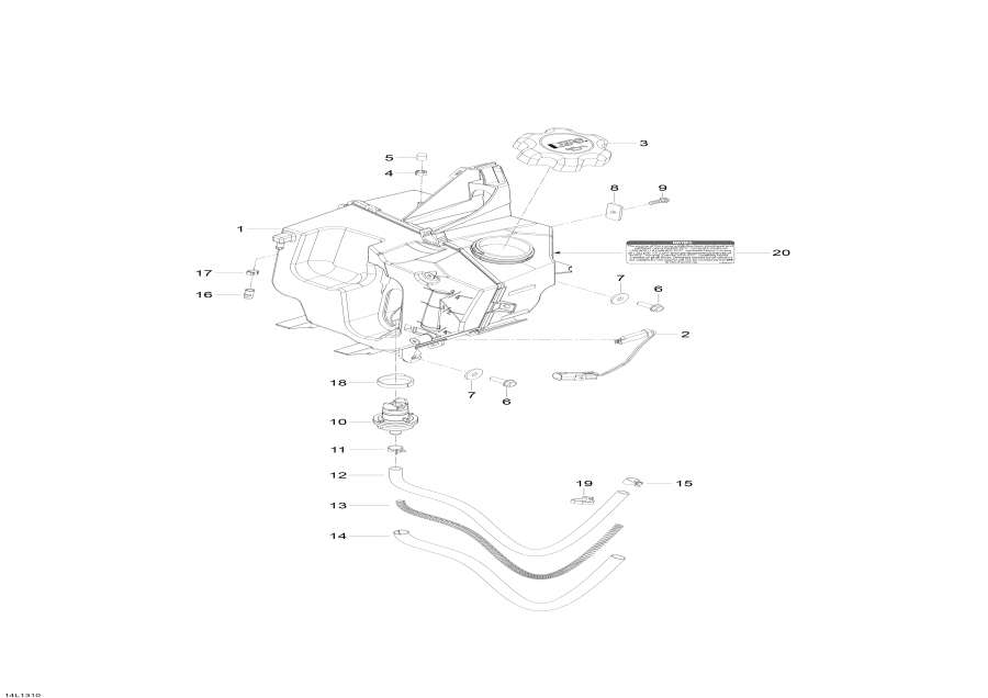 Snowmobiles lynx  - Oil System / Oil System