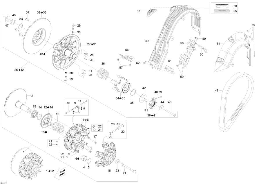 Snowmobile �����  - ���� System - Pulley System
