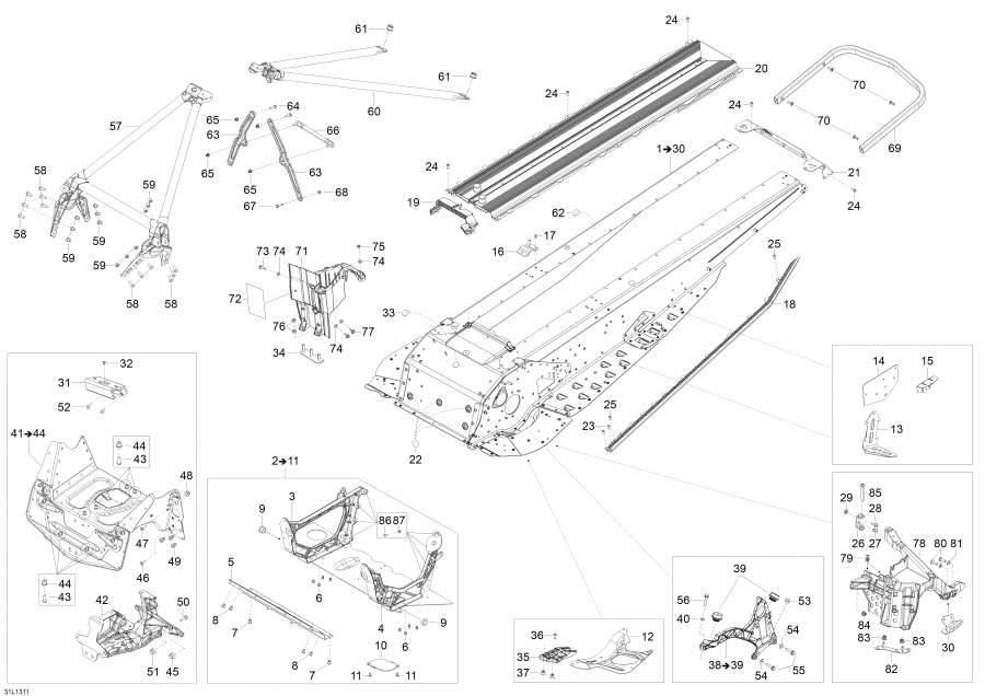 Snowmobiles   - Frame