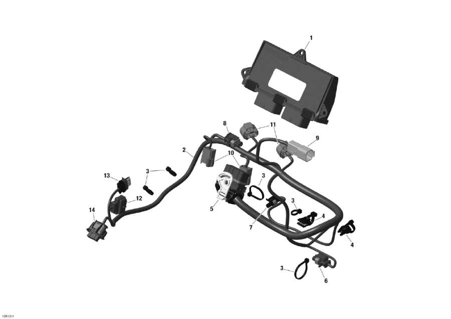 Snowmobile lynx  -     Electronic Module - Engine Harness And Electronic Module