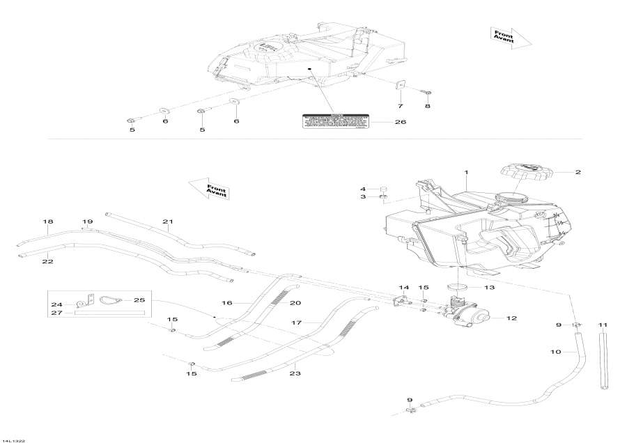 Snowmobile Lynx  - Oil System