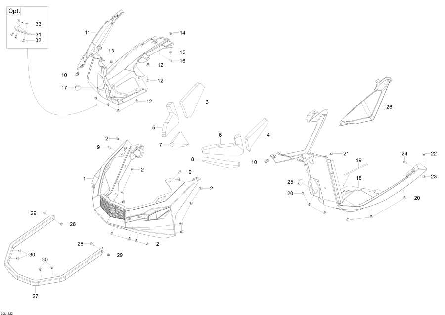 Snowmobiles   - Bottom Pan /  