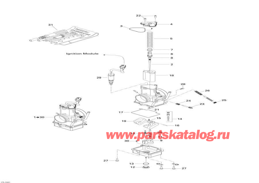Snowmobiles Lynx  - Carburetor