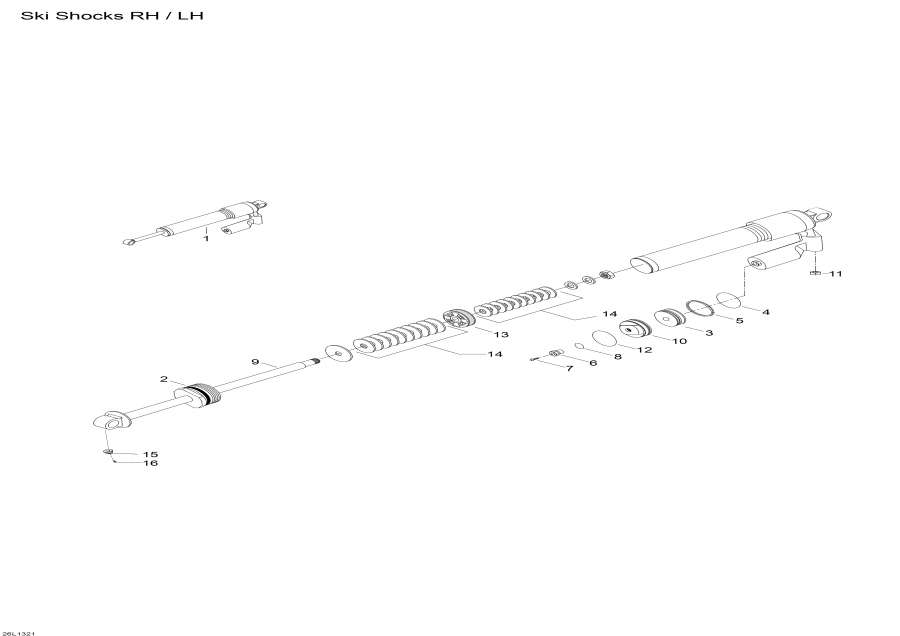 Snowmobiles Lynx  - Ski Shocks