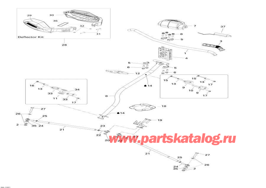 Snowmobile lynx  - Steering System / ������� ������� System