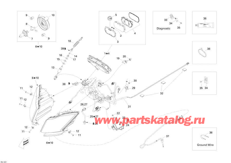 Snowmobile lynx  - ��������� System / Electrical System