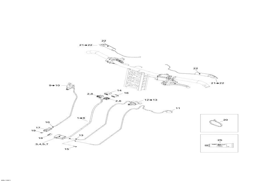 Snowmobile �����  - ������� ������� ���� �������� - Steering Harness