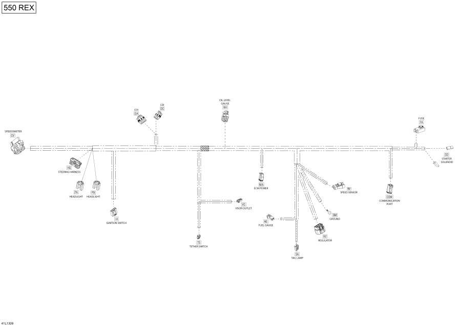 Snowmobile lynx  - ��������� - ���� ��������,Electrical Harness