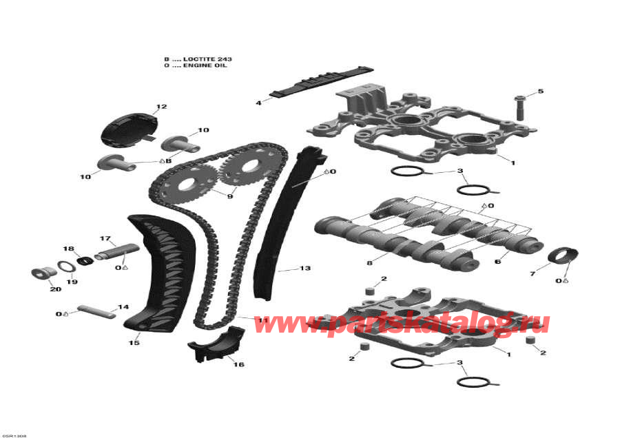 Snow mobile Lynx  -      / Camshafts And Timing Chain