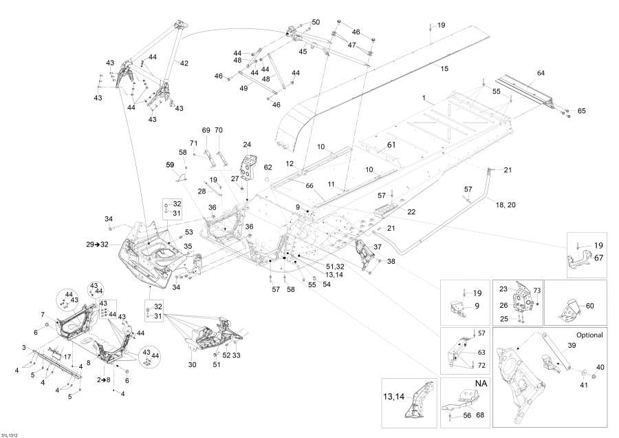 Snowmobile   - Frame - 