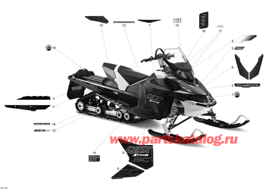 Snowmobiles Lynx  - Decals / ��������