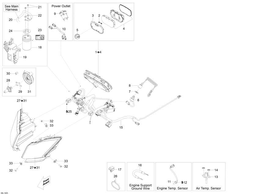 Snowmobile lynx  - Electrical System /  System