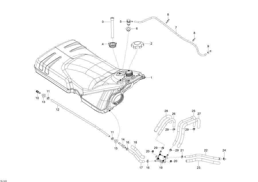 Snowmobiles Lynx  - Fuel System /  