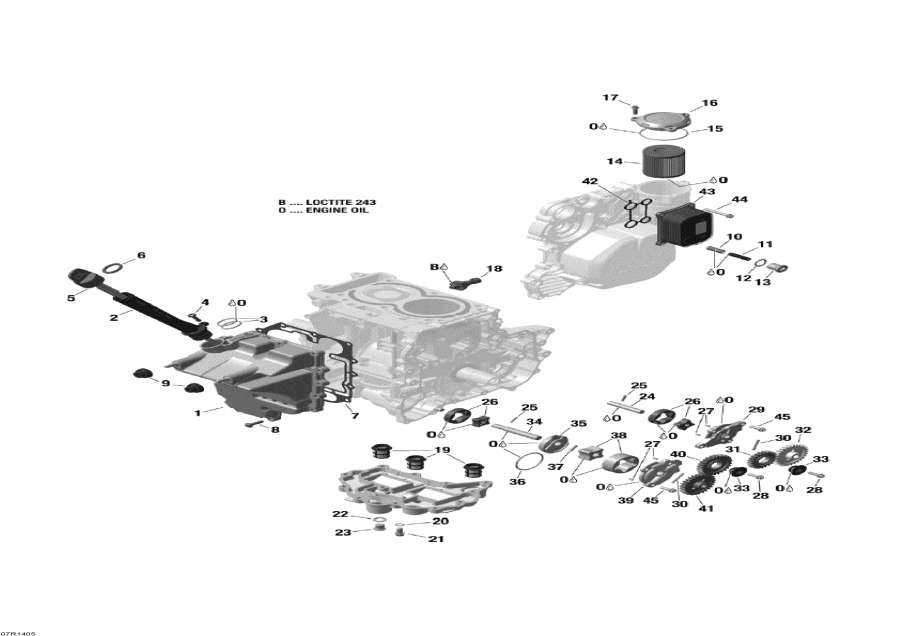 Snowmobiles lynx  - Engine Lubrication -  