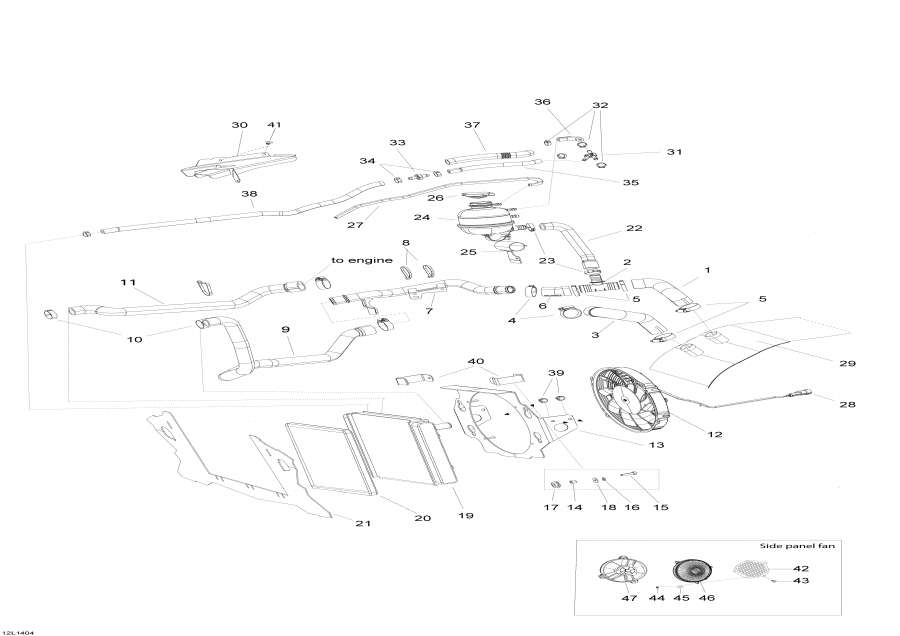 Snowmobiles lynx  - Cooling System -  System