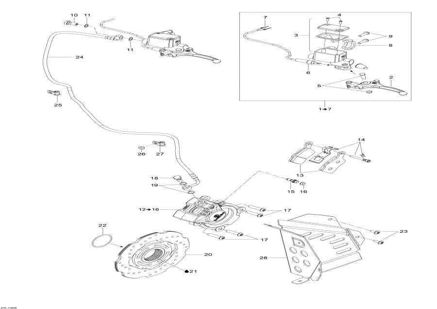 Snow mobile lynx  -   / Hydraulic Brakes