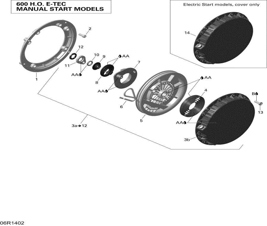 Snowmobiles Lynx  - rewind Starter / rewind �������