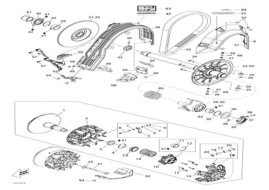 Snowmobile   - pulley System