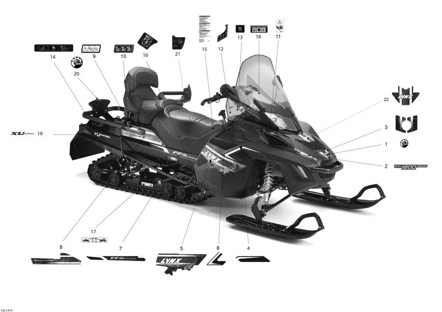 Snow mobile lynx  - 