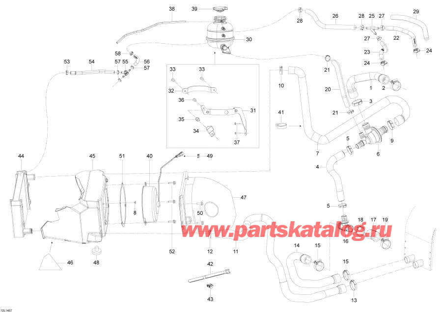 Snowmobiles lynx  - Cooling System