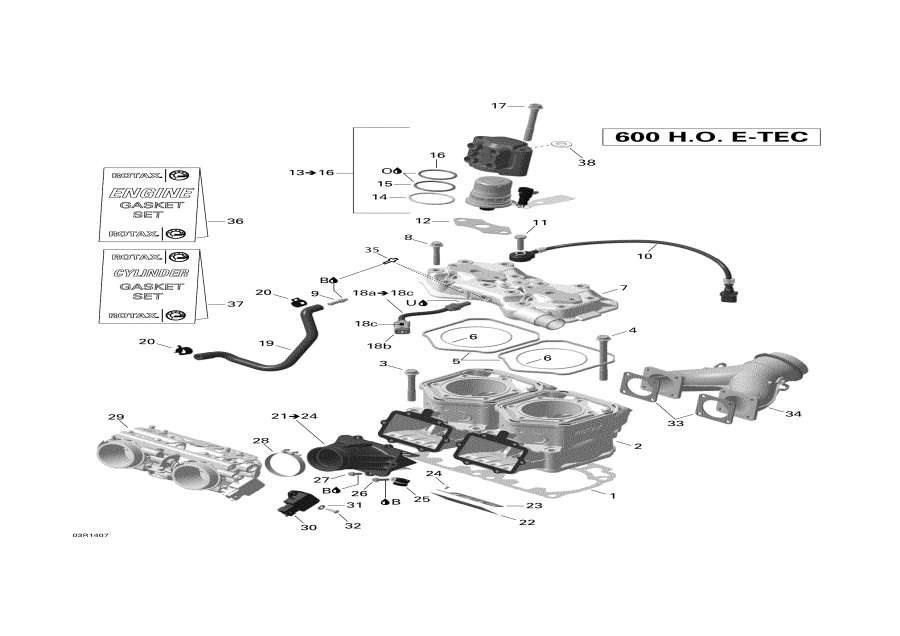 Snow mobile   -   Injection System - cylinder And Injection System